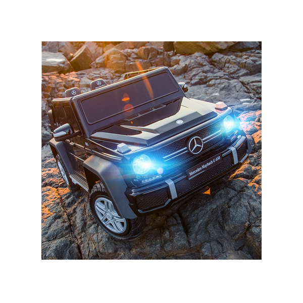 Продукт Акумулаторен джип Mercedes G650 Maybach 4X4, 12V , с меки гуми и кожена седалка - 0 - BG Hlapeta